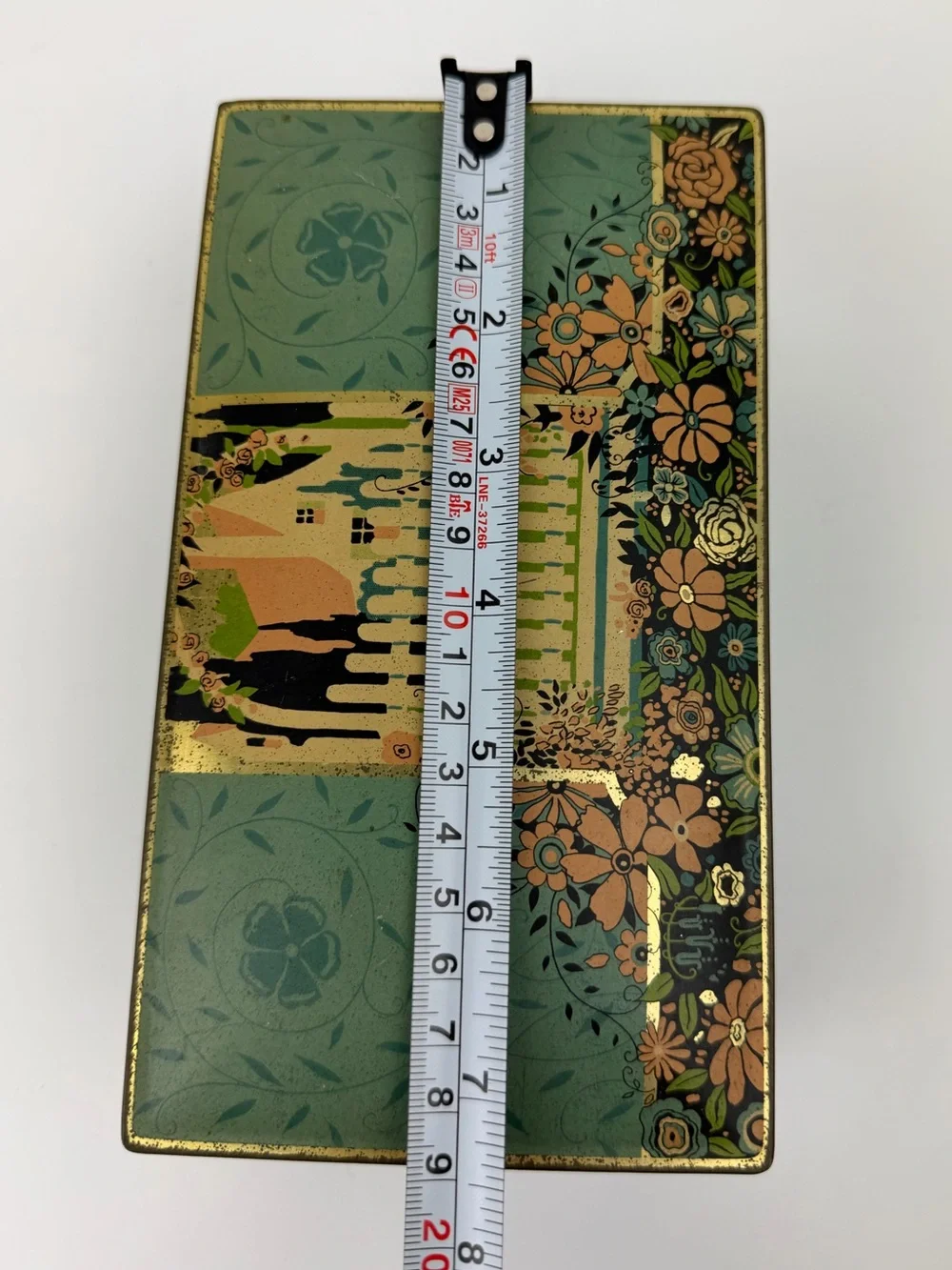 Vintage George C. Miller & Co. Floral Lithograph Hinged Candy Tin Box